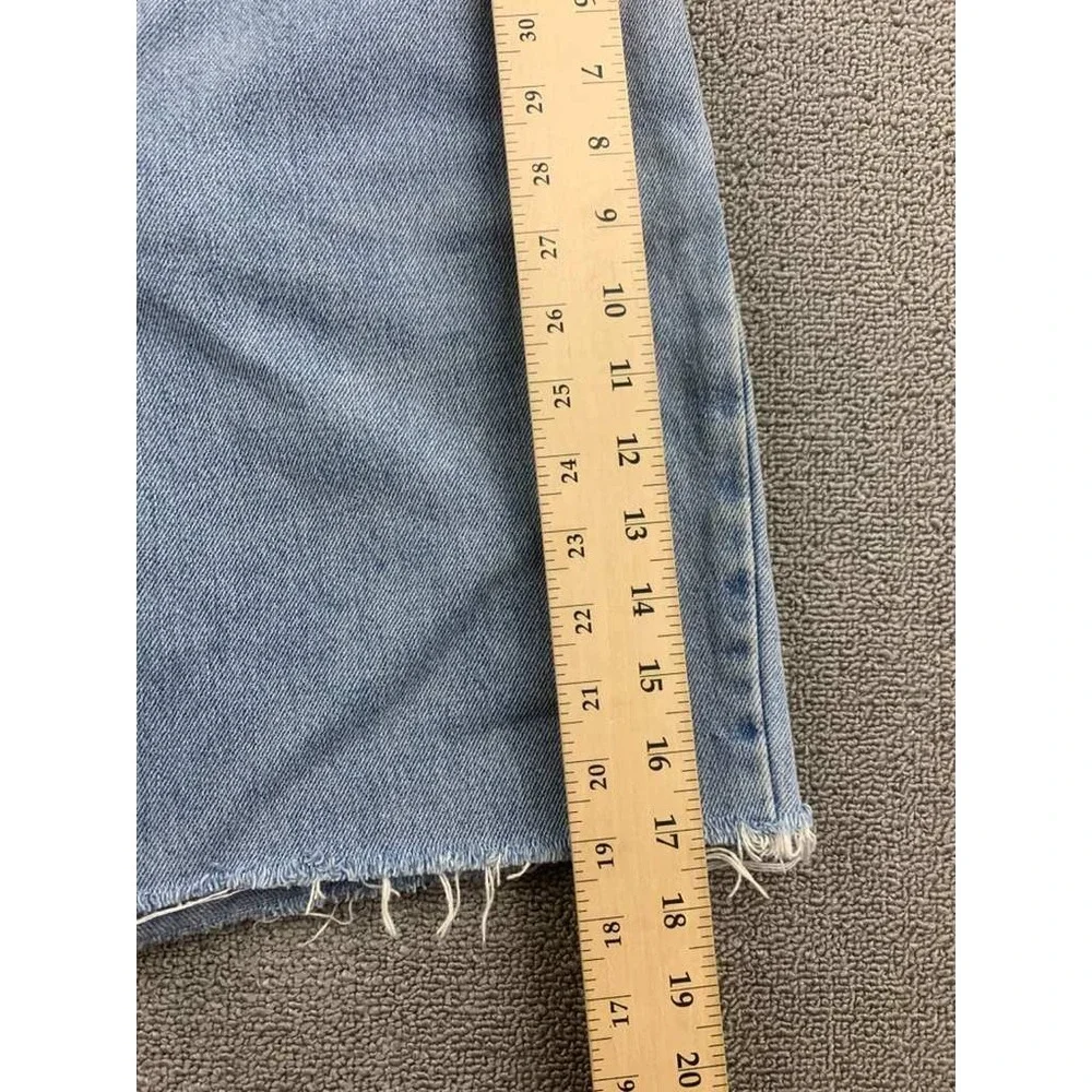 Levi's Wedgie Shorts Women 12L Light Wash High‎ Rise Button Fly DIY Cutoff